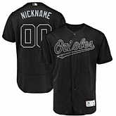 Baltimore Orioles Majestic 2019 Players' Weekend Flex Base Roster Customized Black Jersey